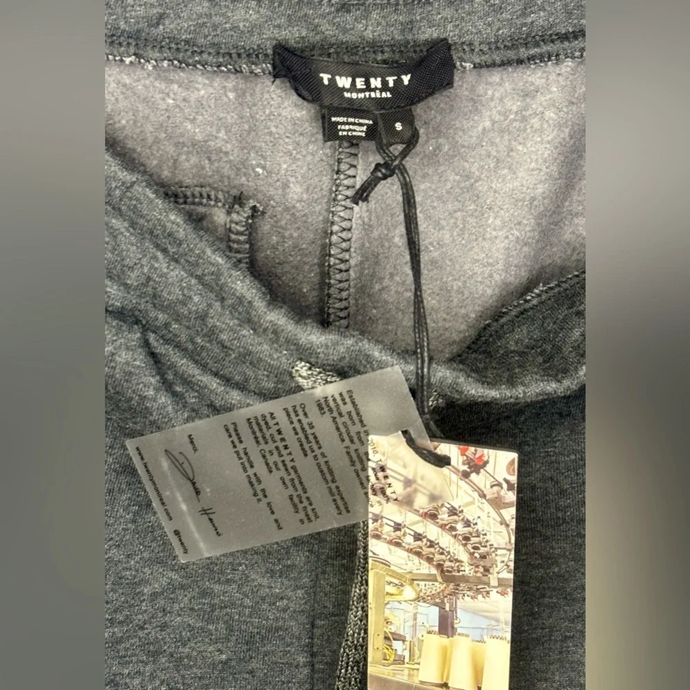 Twenty Montreal Women's Dark Gray Felt Connect Joggers Cable Knit